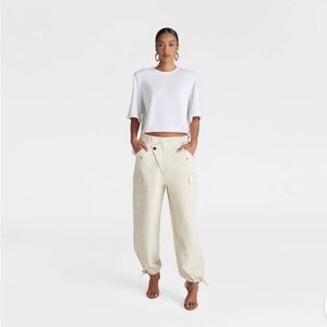KBB By KAHLANA Cream Cargo Joggers-BNWT